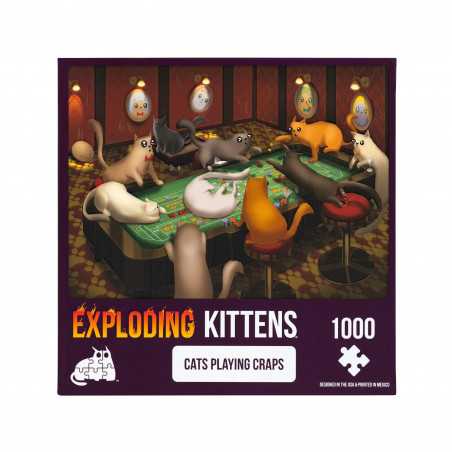 Puzzle 1000 pzs. Exploding Kittens, Cats Playing Craps