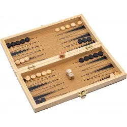 AJEDREZ, DAMAS Y BACKGAMMON 24x12x3.5cm
