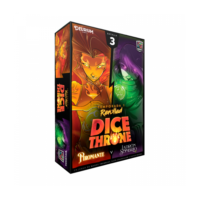 DICE THRONE CAJA 3: PIROMANTE VS LADRON SOMBRIO