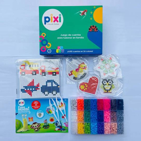 PIXI BEADS KIT DE 24 COLORES 4800 PIEZAS