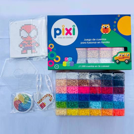 PIXI BEADS KIT DE 36 COLORES 11000 PIEZAS