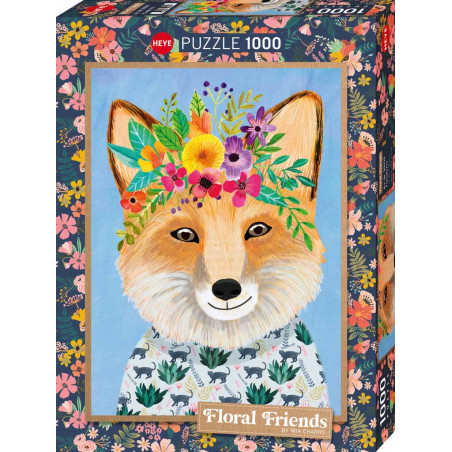 Puzzle 1000 pzs. Floral Friends, Friendly Fox