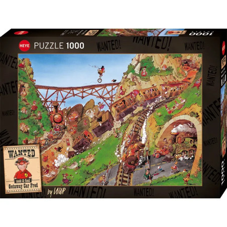 Puzzle 1000 pzs. Wanted!, Getaway Car Fred