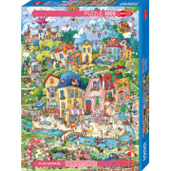 Puzzle 1000 pzs. Happytown, Good Morning!