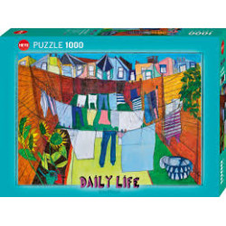 Puzzle 1000 pzs. Daily Life, In The Courtyard