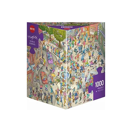 Puzzle 1000 pzs. Mitgutsch, Mobile Zombies