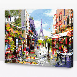 KIT PAINT BY NUMBERS PASEANDO POR PARIS 40x50