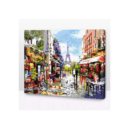 KIT PAINT BY NUMBERS PASEANDO POR PARIS 40x50