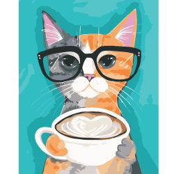 KIT PAINT BY NUMBERS GATO CON LECHE 40x50