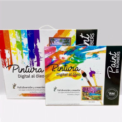 KIT PAINT BY NUMBERS GATO CON LECHE 40x50