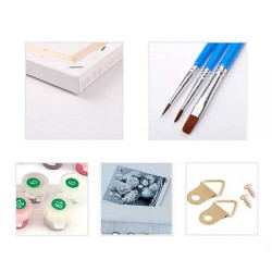 KIT PAINT BY NUMBERS GATO CON LECHE 40x50