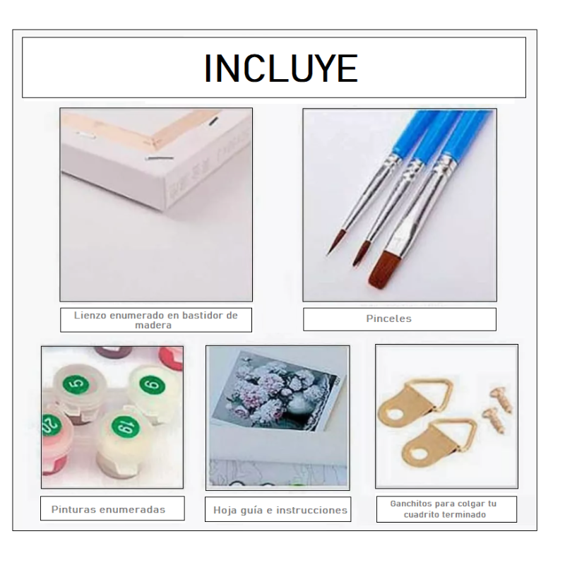 KIT PAINT BY NUMBERS PARAÍSO MEDITERRÁNEO 40X50