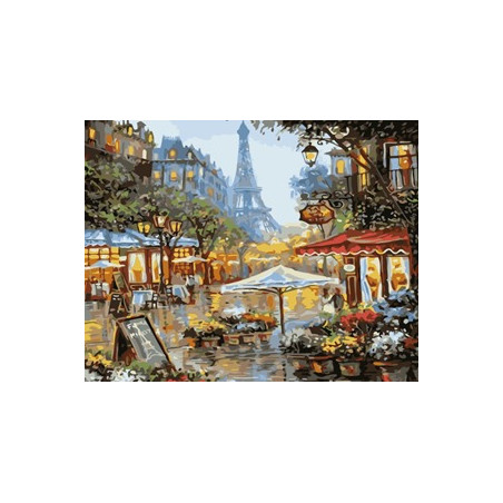 KIT PAINT BY NUMBERS LUCES DE PARÍS 50X65