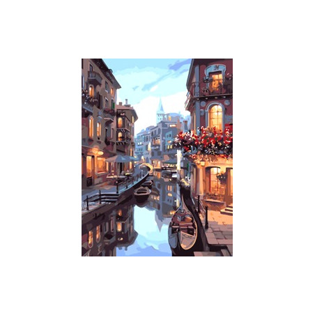 KIT PAINT BY NUMBERS GONDOLAS EN VENECIA 50X65