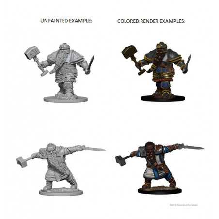 MINIATURAS D&D: DWARF MALE FIGHTER