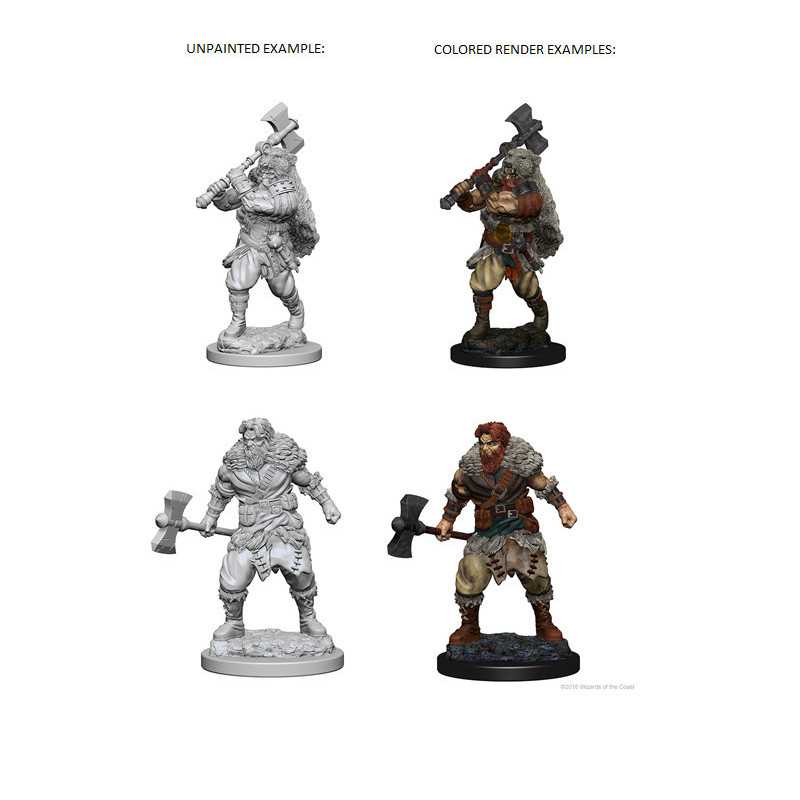 MINIATURAS D&D: HUMAN MALE BARBARIAN