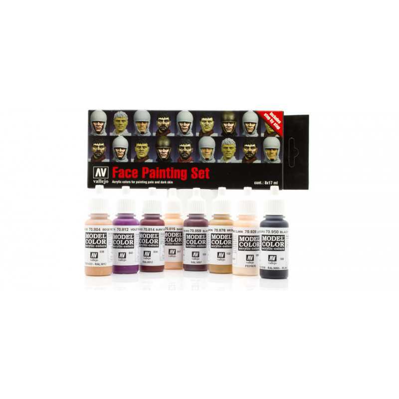 MODEL COLOR SET: FACES PAINTING SET (8)