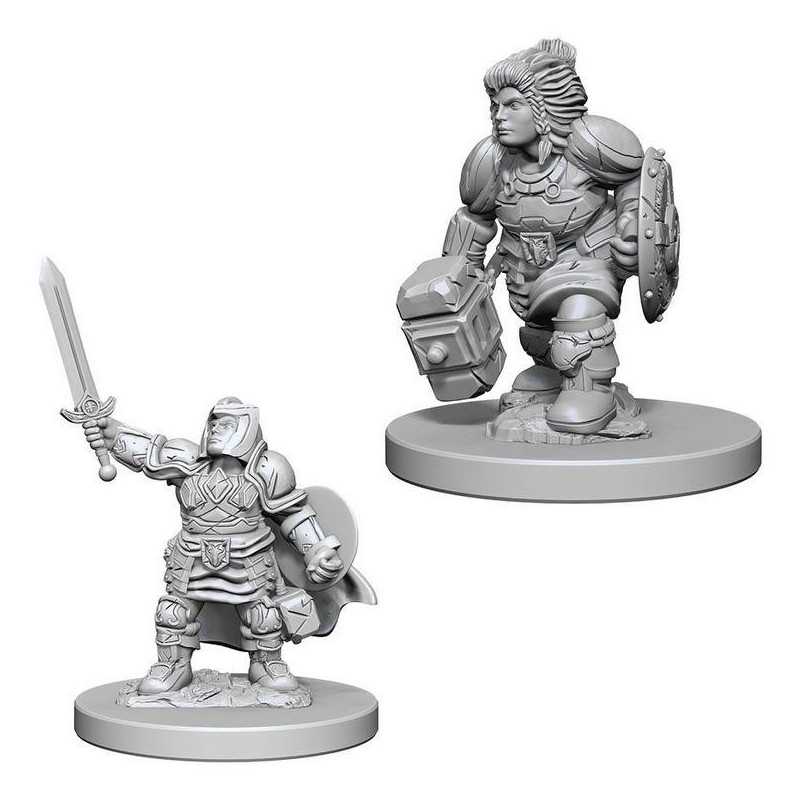 MINIATURAS D&D: DWARF FEMALE PALADIN