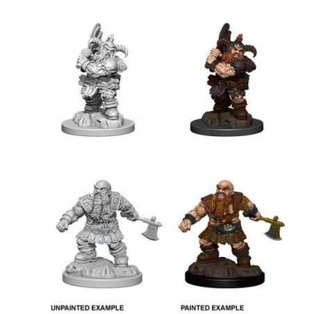 MINIATURAS D&D: MALE DWARF BARBARIAN