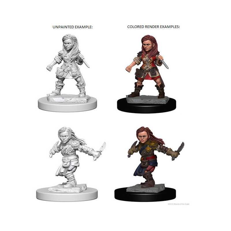 MINIATURAS D&D: HALFLING FEMALE ROGUE