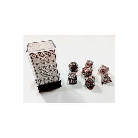 SET DE 7 DADOS MOTEADOS GRANITO