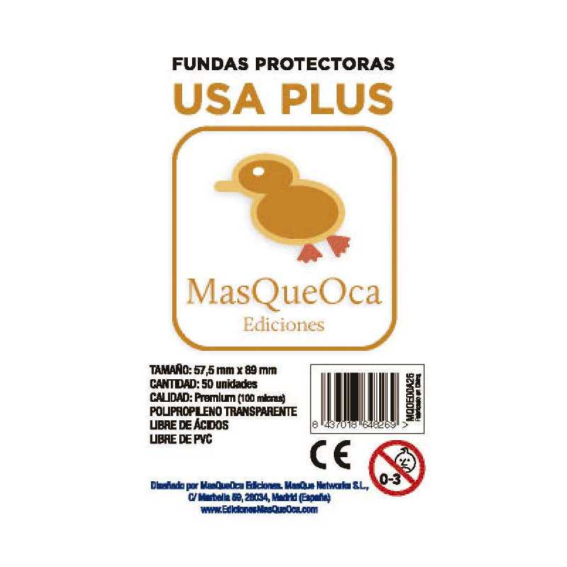 FUNDA MQO USA PLUS NARANJA 57,5X89 50UNDS