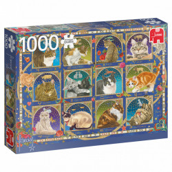Puzzle 1000 pzs. Francien, Cat Horoscope