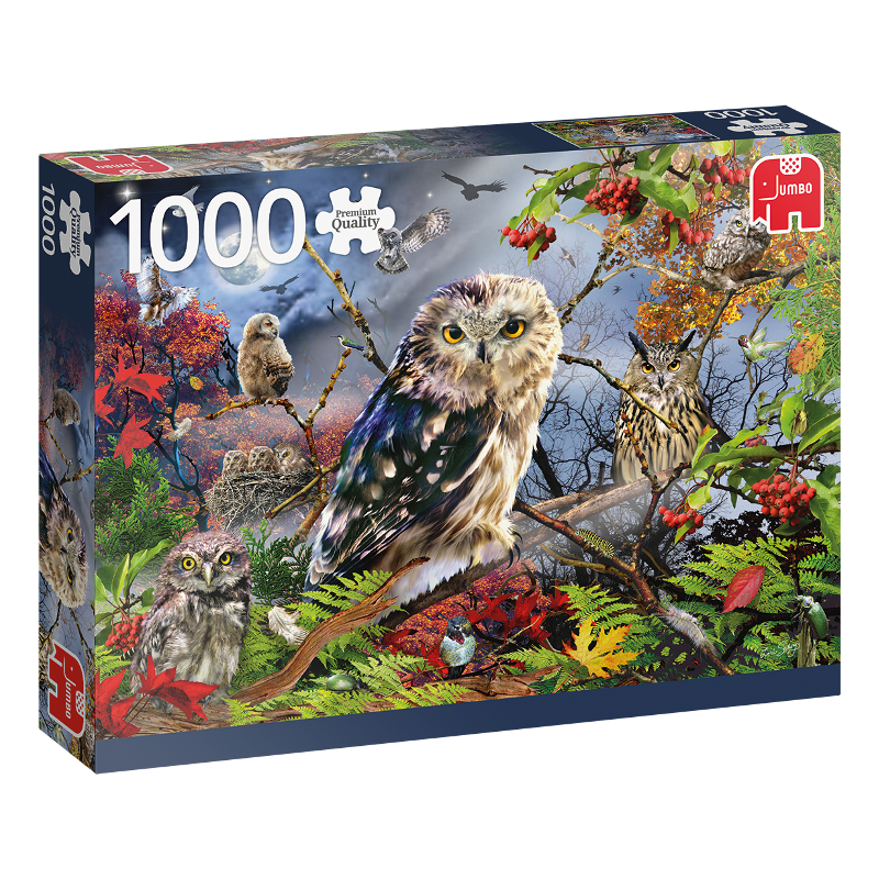 Puzzle 1000 pzs. PC Owls in the Moonlight