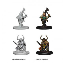 MINIATURAS D&D: DWARF FEMALE BARBARIAN
