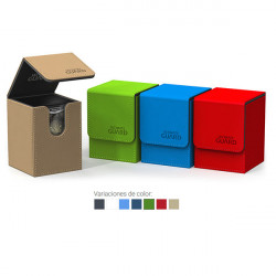 FLIP DECK CASE 100+ STANDARD SIZE XENO SKIN ROJO