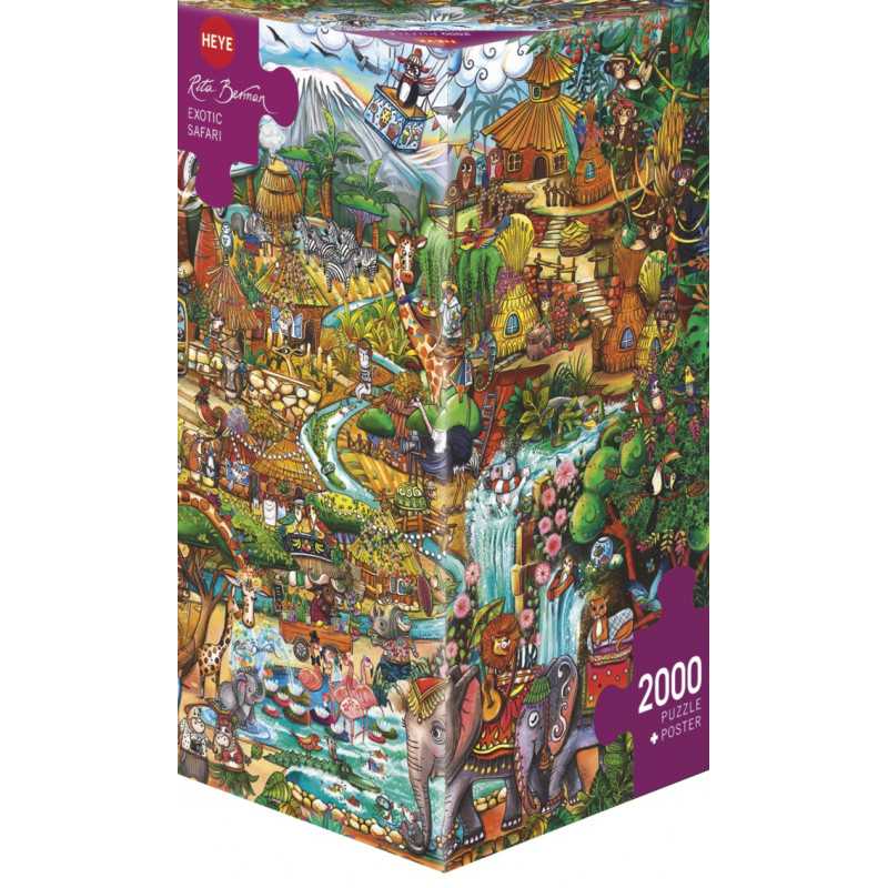 Puzzle 2000 pzs. BERMAN, Exotic Safari
